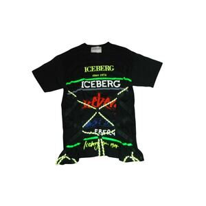 Men's Rare Iceberg "Laces" Since 1974 T-Shirt LARGE